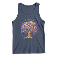 Mardi Gras Tree Brushstroke Graphic Tank Top Laissez Les Bon Temps Rouler