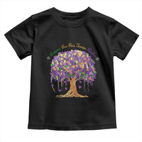 Mardi Gras Tree Brushstroke Graphic Toddler T Shirt Laissez Les Bon Temps Rouler