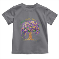 Mardi Gras Tree Brushstroke Graphic Toddler T Shirt Laissez Les Bon Temps Rouler