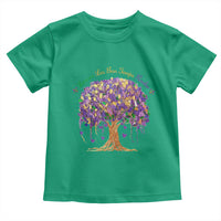 Mardi Gras Tree Brushstroke Graphic Toddler T Shirt Laissez Les Bon Temps Rouler