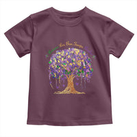Mardi Gras Tree Brushstroke Graphic Toddler T Shirt Laissez Les Bon Temps Rouler