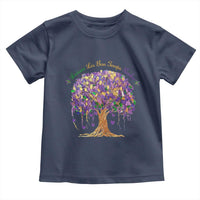 Mardi Gras Tree Brushstroke Graphic Toddler T Shirt Laissez Les Bon Temps Rouler