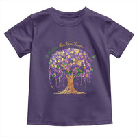 Mardi Gras Tree Brushstroke Graphic Toddler T Shirt Laissez Les Bon Temps Rouler