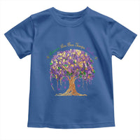 Mardi Gras Tree Brushstroke Graphic Toddler T Shirt Laissez Les Bon Temps Rouler