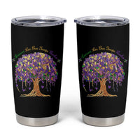 Mardi Gras Tree Brushstroke Graphic Tumbler Cup Laissez Les Bon Temps Rouler