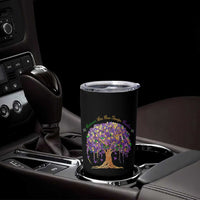 Mardi Gras Tree Brushstroke Graphic Tumbler Cup Laissez Les Bon Temps Rouler