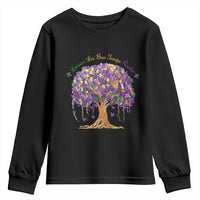 Mardi Gras Tree Brushstroke Graphic Youth Sweatshirt Laissez Les Bon Temps Rouler