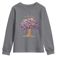 Mardi Gras Tree Brushstroke Graphic Youth Sweatshirt Laissez Les Bon Temps Rouler