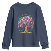 Mardi Gras Tree Brushstroke Graphic Youth Sweatshirt Laissez Les Bon Temps Rouler