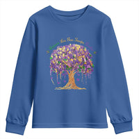 Mardi Gras Tree Brushstroke Graphic Youth Sweatshirt Laissez Les Bon Temps Rouler