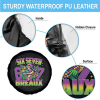 Mardi Gras Six Seven Breaux Spare Tire Cover Funny Mardigator Alligator 6 7 Meme