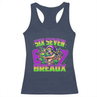 Mardi Gras Six Seven Breaux Racerback Tank Top Funny Mardigator Alligator 6 7 Meme