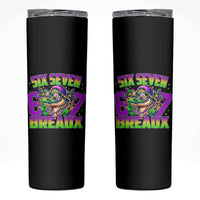 Mardi Gras Six Seven Breaux Skinny Tumbler Funny Mardigator Alligator 6 7 Meme