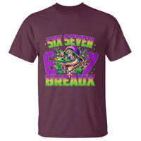 Mardi Gras Six Seven Breaux T Shirt Funny Mardigator Alligator 6 7 Meme