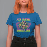 Mardi Gras Six Seven Breaux T Shirt For Women Funny Mardigator Alligator 6 7 Meme