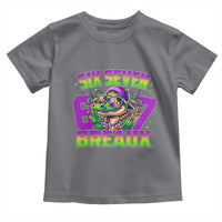 Mardi Gras Six Seven Breaux Toddler T Shirt Funny Mardigator Alligator 6 7 Meme