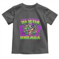 Mardi Gras Six Seven Breaux Toddler T Shirt Funny Mardigator Alligator 6 7 Meme