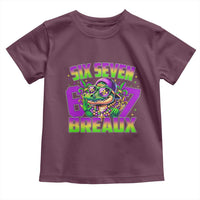 Mardi Gras Six Seven Breaux Toddler T Shirt Funny Mardigator Alligator 6 7 Meme