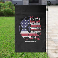 Christian Soccer Garden Flag I Can Do All Things Through Christ Who Strengthens Me