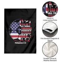 Christian Soccer Garden Flag I Can Do All Things Through Christ Who Strengthens Me
