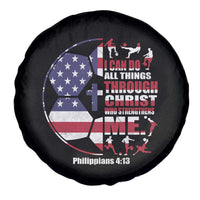 Christian Soccer Spare Tire Cover I Can Do All Things Through Christ Who Strengthens Me