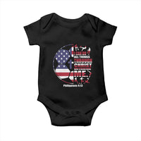 Christian Soccer Baby Onesie I Can Do All Things Through Christ Who Strengthens Me