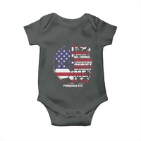 Christian Soccer Baby Onesie I Can Do All Things Through Christ Who Strengthens Me