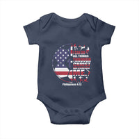 Christian Soccer Baby Onesie I Can Do All Things Through Christ Who Strengthens Me