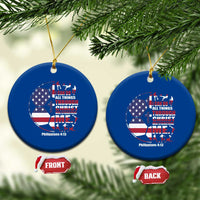 Christian Soccer Ceramic Ornament I Can Do All Things Through Christ Who Strengthens Me