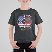 Christian Soccer T Shirt For Kid I Can Do All Things Through Christ Who Strengthens Me