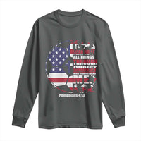 Christian Soccer Long Sleeve Shirt I Can Do All Things Through Christ Who Strengthens Me