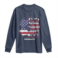 Christian Soccer Long Sleeve Shirt I Can Do All Things Through Christ Who Strengthens Me