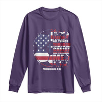 Christian Soccer Long Sleeve Shirt I Can Do All Things Through Christ Who Strengthens Me