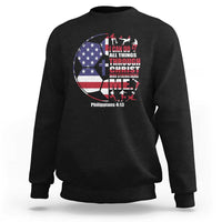 Christian Soccer Sweatshirt I Can Do All Things Through Christ Who Strengthens Me