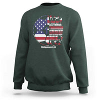 Christian Soccer Sweatshirt I Can Do All Things Through Christ Who Strengthens Me
