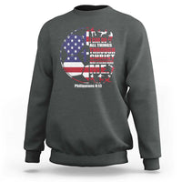 Christian Soccer Sweatshirt I Can Do All Things Through Christ Who Strengthens Me