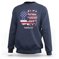 Christian Soccer Sweatshirt I Can Do All Things Through Christ Who Strengthens Me