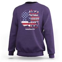 Christian Soccer Sweatshirt I Can Do All Things Through Christ Who Strengthens Me