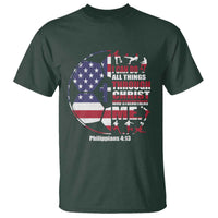 Christian Soccer T Shirt I Can Do All Things Through Christ Who Strengthens Me