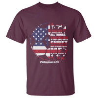 Christian Soccer T Shirt I Can Do All Things Through Christ Who Strengthens Me