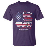 Christian Soccer T Shirt I Can Do All Things Through Christ Who Strengthens Me
