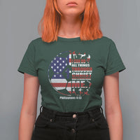 Christian Soccer T Shirt For Women I Can Do All Things Through Christ Who Strengthens Me