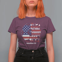 Christian Soccer T Shirt For Women I Can Do All Things Through Christ Who Strengthens Me