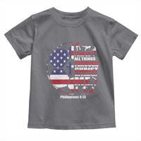 Christian Soccer Toddler T Shirt I Can Do All Things Through Christ Who Strengthens Me