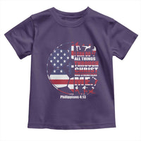 Christian Soccer Toddler T Shirt I Can Do All Things Through Christ Who Strengthens Me