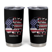 Christian Soccer Tumbler Cup I Can Do All Things Through Christ Who Strengthens Me