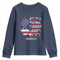 Christian Soccer Youth Sweatshirt I Can Do All Things Through Christ Who Strengthens Me