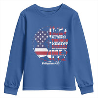Christian Soccer Youth Sweatshirt I Can Do All Things Through Christ Who Strengthens Me