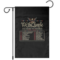 250 Year Timeline 1776 2026 Patriotic Historical Anniversary Garden Flag