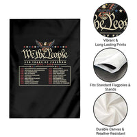 250 Year Timeline 1776 2026 Patriotic Historical Anniversary Garden Flag